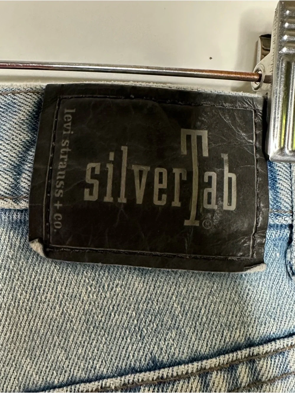 Levi’s Vintage SilverTab Baggy Jeans Y2K 90’s Made in USA Light Wash 34x32
